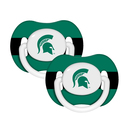 Michigan State Spartans Baby Infant Pacifier Set