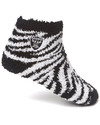 Oakland Raiders Fuzzy Sleep Socks, Zebra Stripe