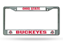 Ohio State Buckeyes Chrome License Plate Frame