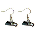 Seattle Seahawks Dangle Hook Earrings Jewelry