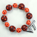 Virginia Tech Hokies Charm Bracelet Jewelry Dots