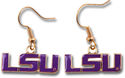 New Louisiana State Tigers Dangle Hook Earrings Je