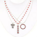 Texas Tech Red Raiders Trio Necklace Jewelry