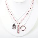 Ohio State Buckeyes Trio Necklace Jewelry