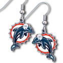 Miami Dolphins Dangle Hook Earrings Jewelry
