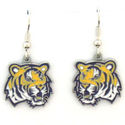 New Louisiana State LSU Tigers Dangle Hook Earring