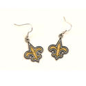New Orleans Saints Dangle Hook Earrings Jewelry