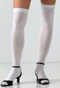 Sexy Womens New White Thigh High Socks Over the Kn