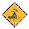 Pittsburgh Steelers Car Window Baby On Board Sign 