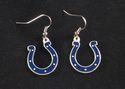 Indianapolis Colts Dangle Hook Earrings Jewelry
