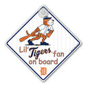 Detroit Tigers Fan Car Window Baby on Board Sign I