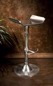 Aluminum Bar Stool Pedestal Styled Modern w/ Footr