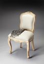 Hand Carved Side Chair Solid Wood Construction Cap