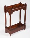 Solid Hardwood Umbrella Stand Dark Wood Finish Cla