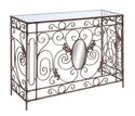 Stylish and Unique 32"H Metal Console Table with M