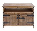 Rustic Media Stand Entertainment Unit French Count