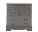 Sainte Drawer Cabinet with Sixteen Drawers in Grey