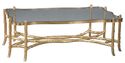 Rustic Style Cocktail Table Brass Casted w/ Temper