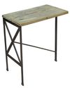 Tri-Leg Narrow Side Table Made From Iron & Old Woo