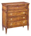 Solid Walnut Chest Of Four Drawers Traditional Sty