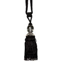 Black Crystal Tassel Decorative tie Door knobs Loc