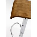 Bar Stool Modern w/ Chrome Base Adjusts Piston Bam