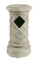 Cultured Stone Trash Basket Ash Stand BIN Receptac
