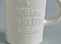 Starbucks Ceramic Mug 2010 White Christmas Holiday