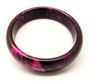 Purple/Pink Hand Carved Jade Bangle/inside diam 64