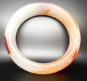 Natural Hand Carved Jade/Agate Bracelet/62 mm insi