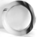 White/Black Hand Carved Jade Bangle/inside diam 63