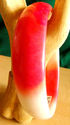Natural Hand Carved Pink & White Jade/Jadeite Bang