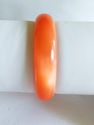 Peach Hand Carved Jade Opal Bangle/inside diam 63m