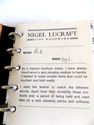 Nigel Lucraft Fine Woodwork Small Oak Note & Addre