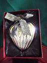 Large Silver Heart Ornament/5" by 3 1/2"/Gift Box