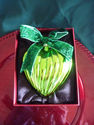 Large Green Heart Ornament/5" by 3 1/2"/Gift Box