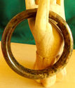 Natural Hand Carved Jade Bangle/inside diam 64mm