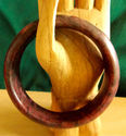 Natural Hand Carved Jade Bangle/inside diam 62mm