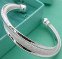 .925 Silver Mesh Twist Cuff Bracelet