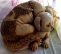 Dog/Puppy Harmony Kingdom Sculptured Box with Frie