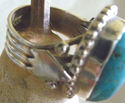 Navajo Bisbee Turquoise/Sterling Silver .925 Ring 