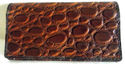 Hand Tooled Leather Check Book Holder