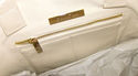 Oscar de La Renta Floral Lace Canvas Handbag