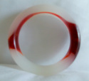 Natural Hand Carved Jade/Agate Bangle/63mm inside 