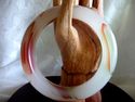 Natural Hand Carved Jade Bangle/inside diam 64mm