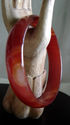 Hand Carved Jade/Agate Bangle/inside diameter 62mm