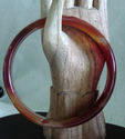 Hand Carved Jade/Agate Bangle/inside diameter 66mm