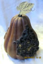 Rustic Distressed Ceramic Gourd Decorative Piece 