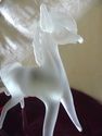 Vintage Fostoria Satin Glass Horse/9" tall by 8" w