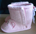 Baby's Pink Sherpa Boots/size 2/6-9 months